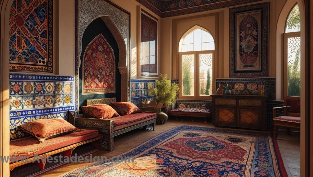 تاثیر اثاثیه و تزئینات در سبک اسلامی عربی