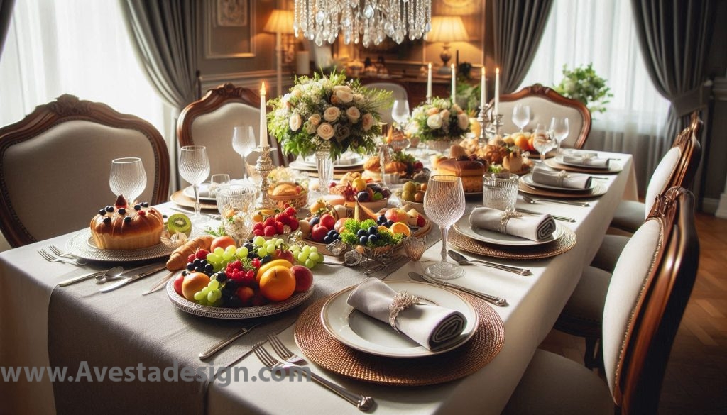 اهمیت تزیینات و لوازم جانبی میز غذاخوری VIP